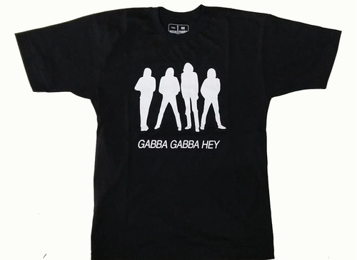 Camiseta Blusa Adulta Banda Ramones Gabba Gabba Hey Sf022