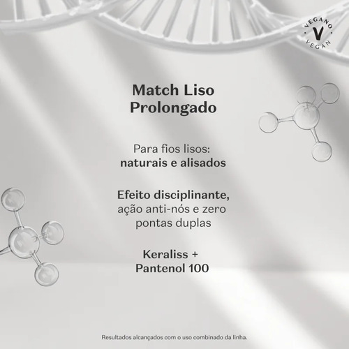 Shampoo Match Liso Prolongado 300ml