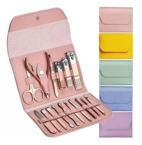 Kit Manicure Pedicure Cuidado Facial Cortauñas X16 Piezas