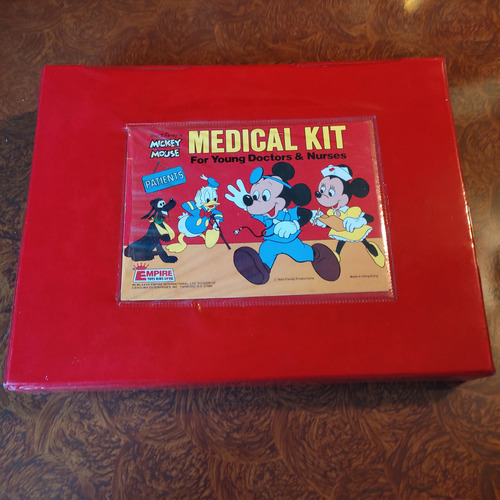 Juego Maletín Kit Estuche De Medico De Mickey Mouse Grande