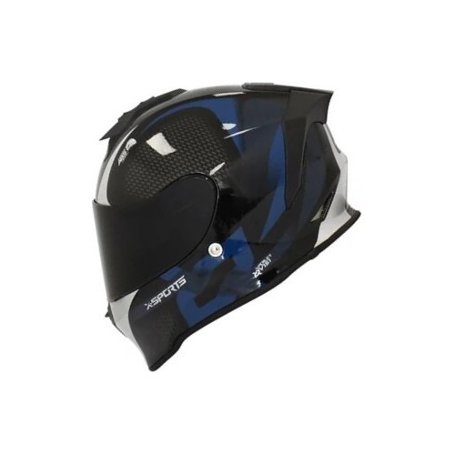 Casco X-sports V151 Track Azul Brillante
