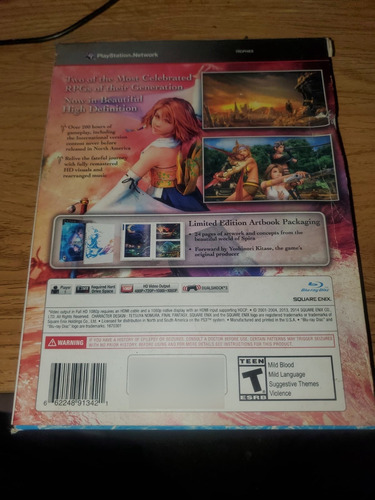 Final Fantasy X/x-2 Hd Remaster Limited Edition Ps3 (Usado)