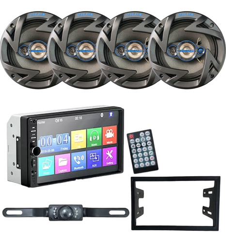 Estereo Pantalla+cam Reversa+4 Bocinas 6.5+frente Para Jetta