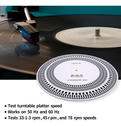 Alfombrilla De Estroboscopio Sdroceryam Con Disco Estroboscó