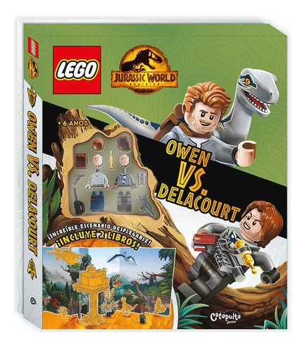 Lego Landscape Jurassic World: Owen Vs. Delacourt - Lego Boo