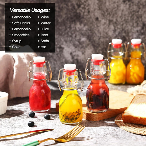 Versainsect Swing Top Glass Bottles,flip Top Mini Beer ...