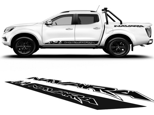 X4 Sticker Grafica Adhesivo Franjas Laterales Nissan Navara 