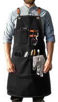 Comprar Delantal Cocina Delantal Parrillero Delantal Impermeable Color Negro Diseño De La Tela Cotton Fabric