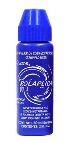 Tinta Para Almohadilla Tipo Rollon Color Azul