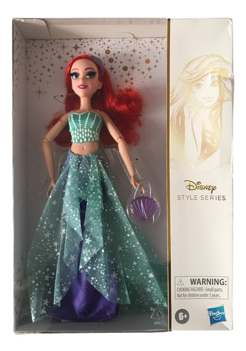 Ariel La Sirenita Disney Style Series Muñeca Pestañas Grande