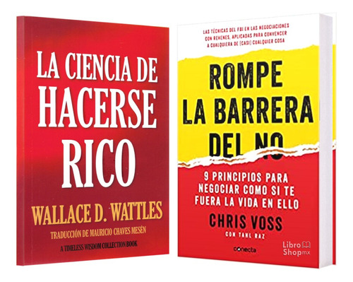 Ciencia Hacerse Rico + Rompe La Barrera Del No Pack 2 Libros
