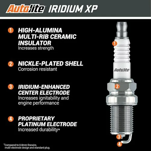 Bujías De Reemplazo Para Automóviles Autolite Iridium (4 Uni