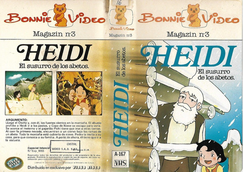 Heidi El Susurro De Los Abetos Vhs Bonnie Video