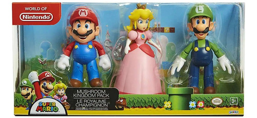 Figuras Super Mario 28cm Diorama Mushroom Kingdom Wabro 0501