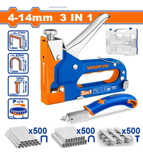 Grapadora Engrapadora 3 En 1 Con Quita Grapas 1500grapas 