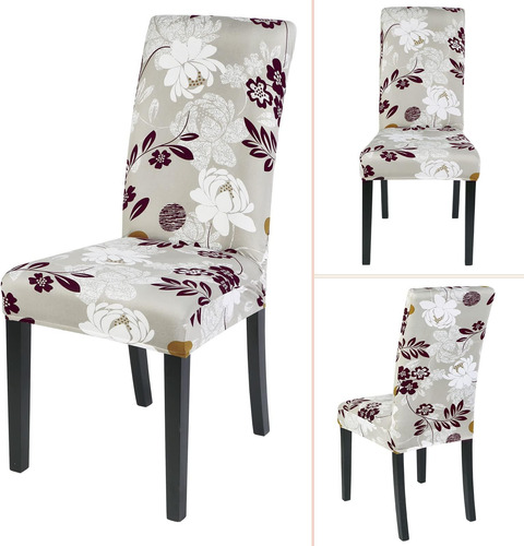 Cubiertas De Sillas De Comedor Estampadas De Laamei Juego De