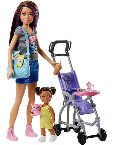 Barbie Skipper Babysitters Inc. Juego De Muñecas Y Cocheci.