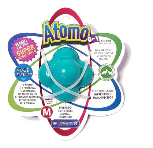 Imagem 4 de 6 de Brinquedo Bolinhas Cães Atomo Tpu Medio Pet Games