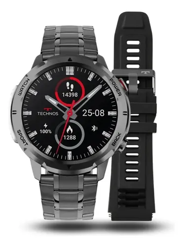 Smartwatch Masculino Technos Connect Troca Pulseira Preto | Frete