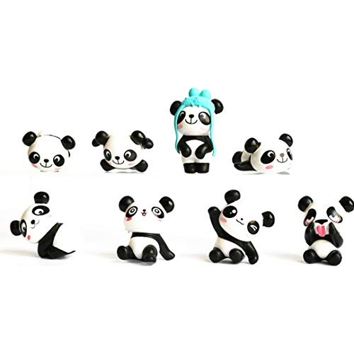 Panda Doll Mini Panda Toy Panda Cake Decoration Cute Pa...