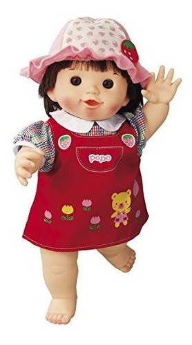 Muñeca Popo-chan Con Piel Suave Y Vestido De Osito.