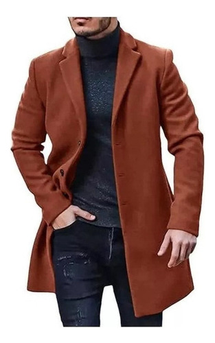 Abrigo De Lana De Moda Otoño/invierno Para Hombre