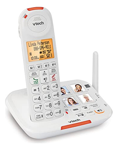Teléfono Inalámbrico Para Personas Mayores Vtech Sn5127 Con