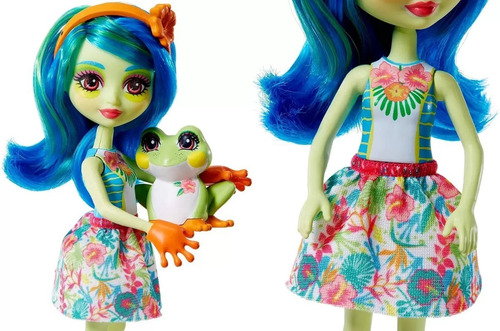 Boneca Enchantimals Bichinho Tamika Tree Frog Sapo Burst