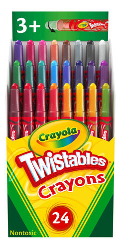24 Mini Crayones De Crayola Flexibles, Paquete De De 1, Vari