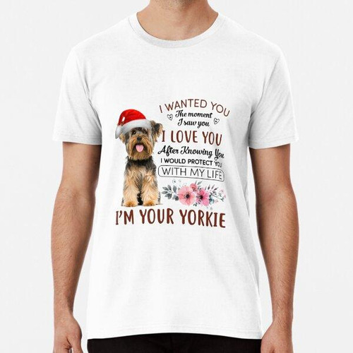 Remera Cachorro De Yorkshire De Navidad Soy Tu Yorkie Algodo