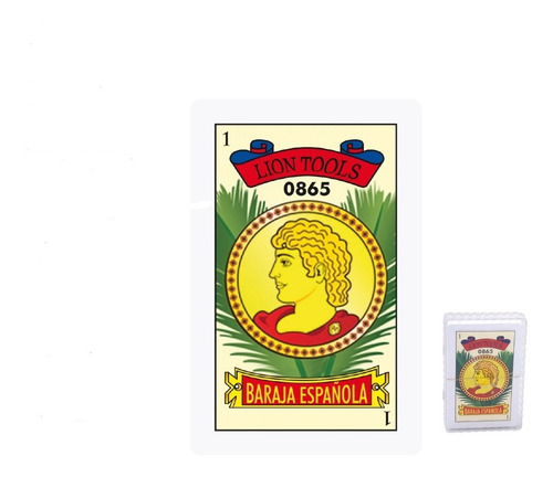 Baraja Española Plástica Juego De Mesa Con 40 Cartas Lavable