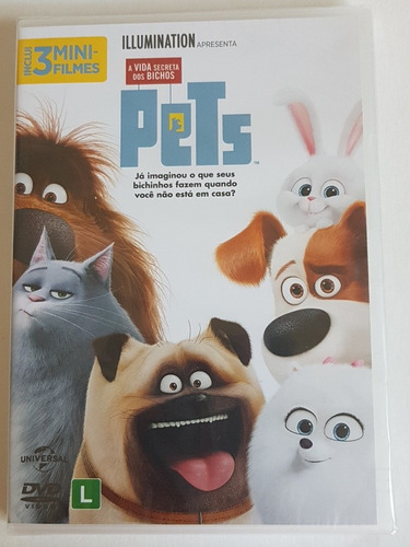 Dvd Pets A Vida Secreta Dos Bichos Original Lacrado 