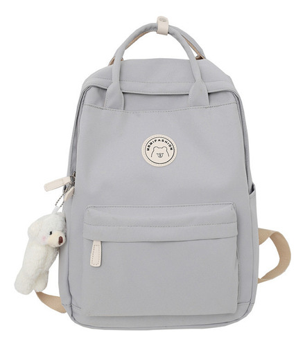 Kawaii Oso Colgante Insignia Niñas Mochila Estudiante School