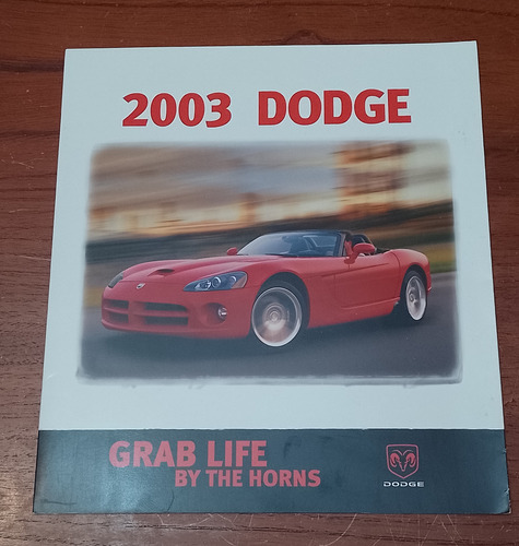 Folleto Catalogo Dodge 2003 Estados Unidos En Ingles