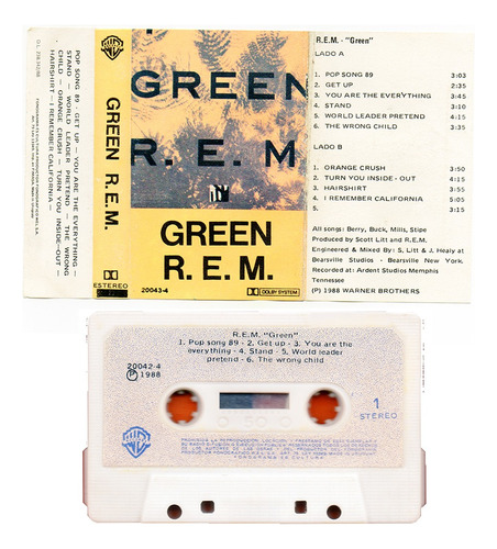 R.e.m. Green 1988 Uruguay Cassette Nuevo Rock Alternativo