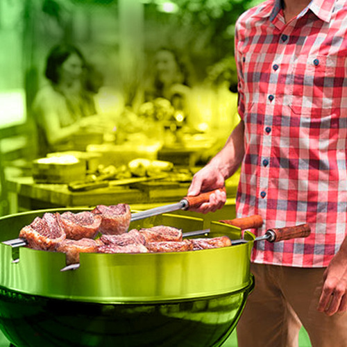 Brocheta Tramontina para Barbacoa 75cm 26418075 de madera natural