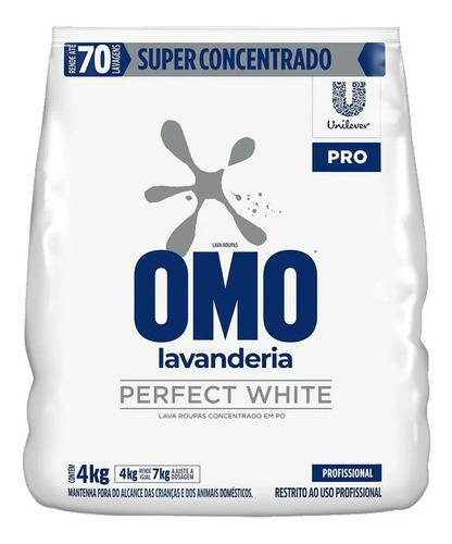 Imagem 1 de 2 de Sabão Em Pó Omo 4kg Perfect White Super Concentrado