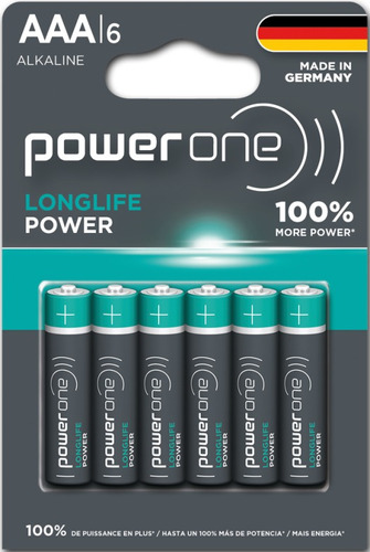 Pilas Aaa Alcalinas Power One Blister X 6 Unidades