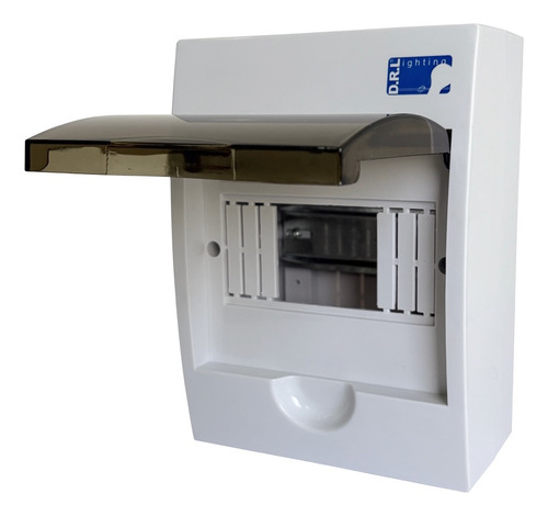 Tablero Eléctrico Sobreponer Drl 6 Modulos Tapa Clara Sec