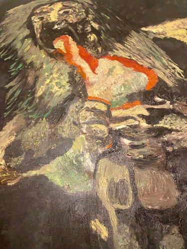 Cuadro Al Óleo Cronos Devorando A Sus Hijos Negro Negro (Usado)
