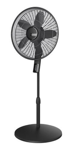 Imagen 4 de 4 de Ventilador de pie Lasko S18610 negro con 5 aspas de plástico, 18" de diámetro 120 V