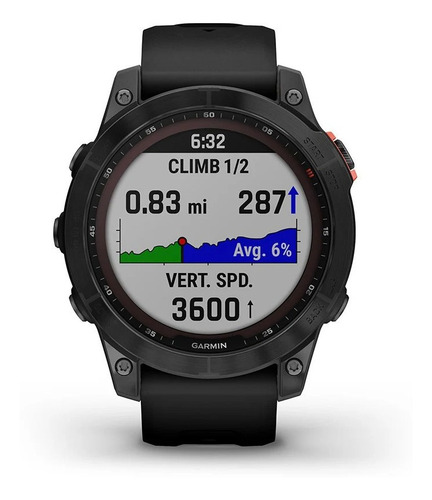 Imagem 1 de 7 de Smartwatch Gps Garmin Fênix 7 Solar Cinza 47mm Touch Hrm Oxi