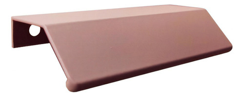 Puxador Moveis Aluminio 7015 Firenze 45º Curvo 64mm Rose