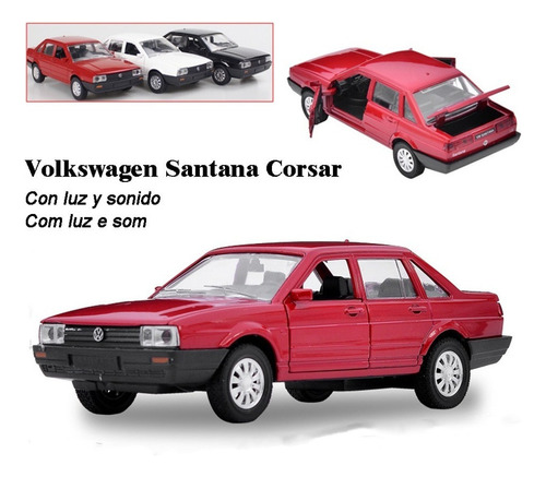 Fwefww Vw Volkswagen Santana Corsar Miniatura Metal Coche
