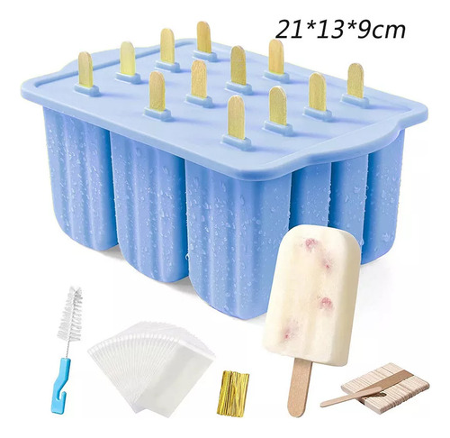 Zc Molde For Paletas, Cubitos De Hielo Reutilizables