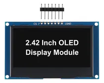 Comprar Dweii 2.4  2.42 Pulgadas 128x64 Oled Lcd Modulo Ssd1309 7 Pi