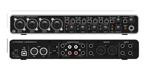 Imagem 4 de 4 de Interface De Áudio Usb Behringer Umc404 Hd U-phoria Umc404hd