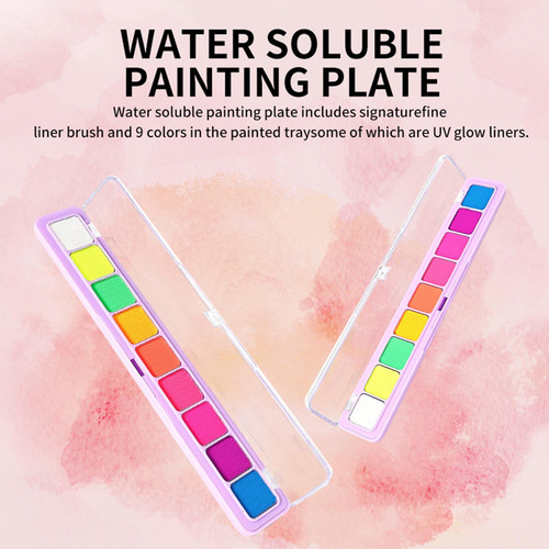 3 Paleta De Pintura Facial Para Pintura Corporal Luminosa,