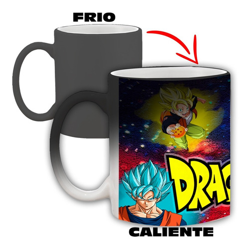 Taza Mágica Termica Goku Dragon Ball 