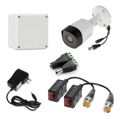 Kit De 1 Cámaras De Seguridad Dahua 1080p Full  + Accesorios